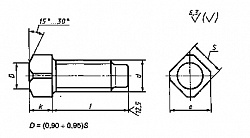 ГОСТ 1482-84 Винты установочные с квадратной головкой и цилиндрическим концом классов точности А и В.