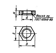 Контргайка ГОСТ 8968-75