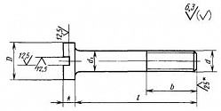 ГОСТ 1491-80 Винты с цилиндрической головкой классов точности A и В